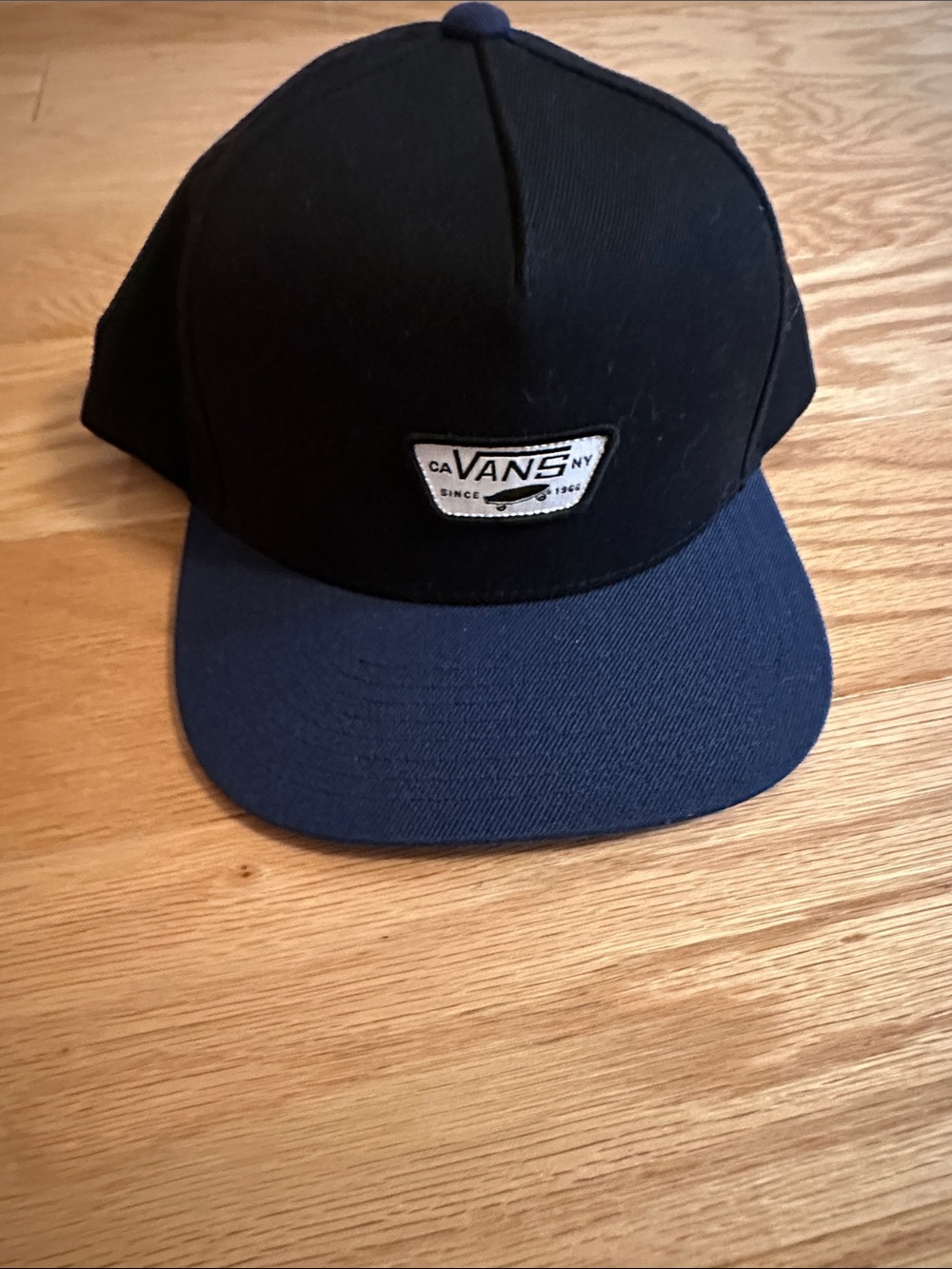 Vans Black and Navy Two-Tone Snapback Hat
